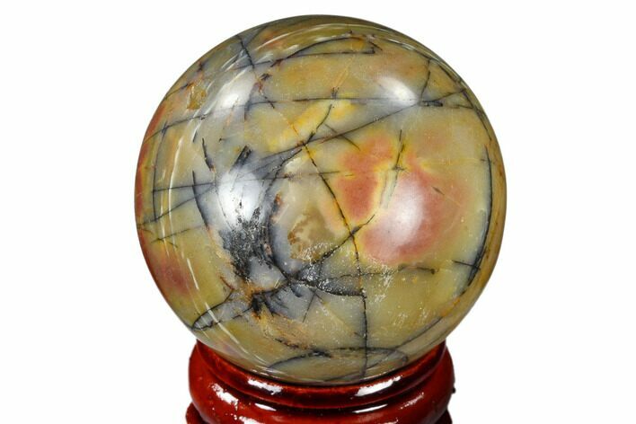 Polished Cherry Creek Jasper Sphere - China #116204
